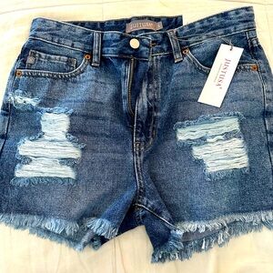 JUST USA denim shorts size large